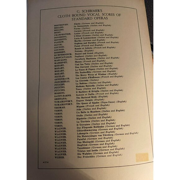 G. Schirmer Edition Of "Trial By Jury" 1941 Musical Score Gilbert and Sullivan - Picture 11 of 11